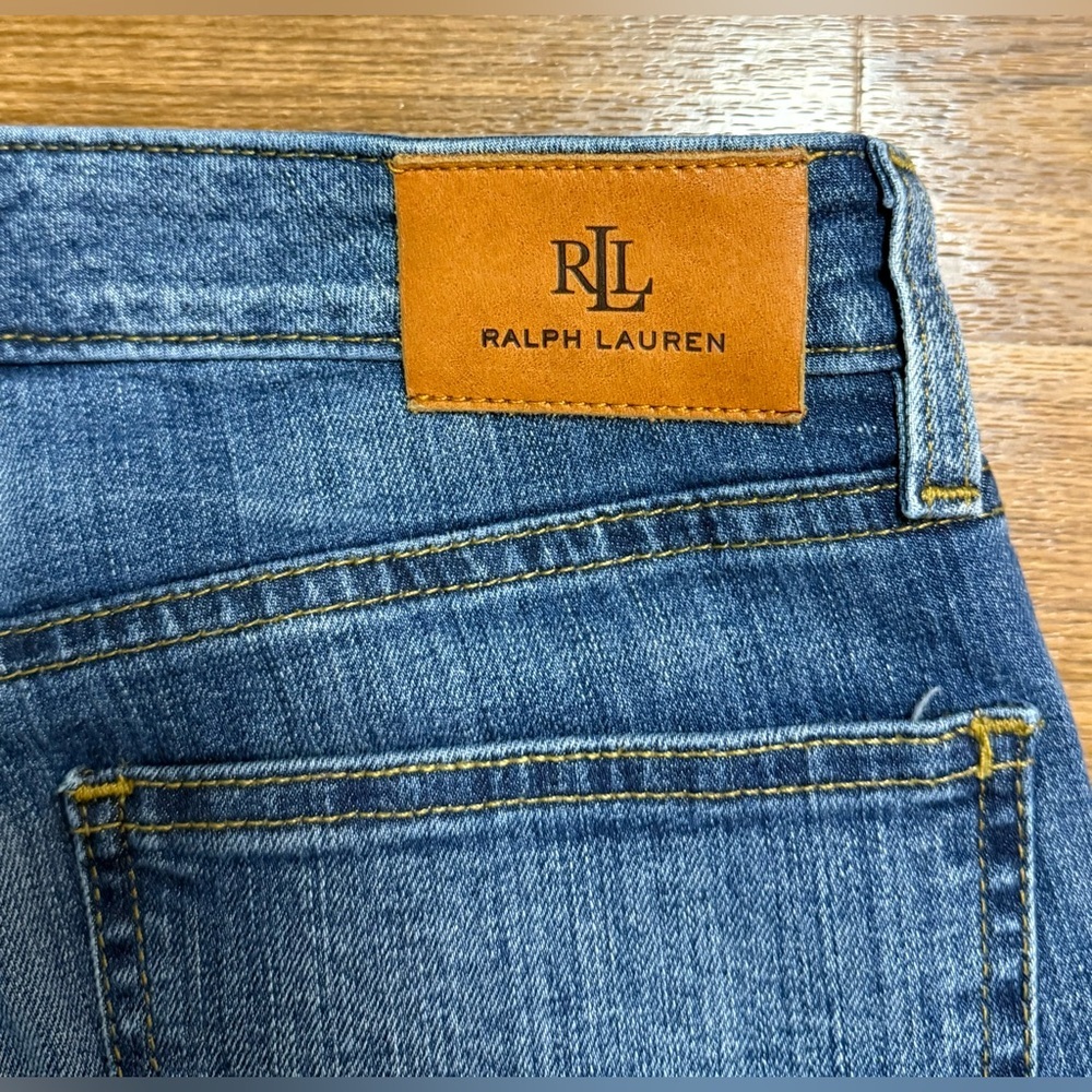 Lauren Ralph Lauren medium wash tall classic cut denim jeans size 6 32 inseam EC - Picture 6 of 9